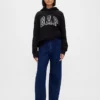 Sweat à capuche oversize pour adulte en molleton français extra-épais avec logo
