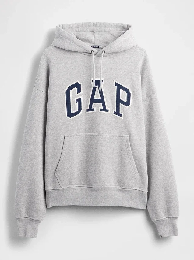 Sweat à capuche oversize pour adulte en molleton français extra-épais avec logo