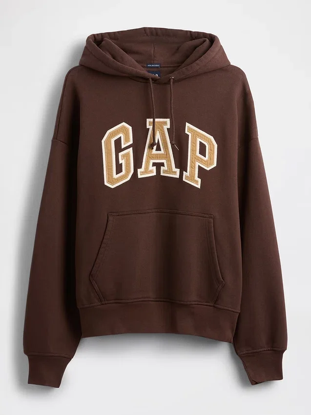 Sweat à capuche oversize pour adulte en molleton français extra-épais avec logo