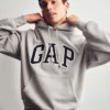 Sweat à capuche oversize pour adulte en molleton français extra-épais avec logo