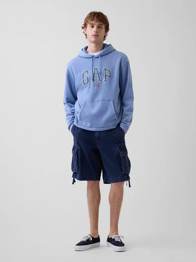 Sweat à capuche oversize Vintagesoft avec logo Americana