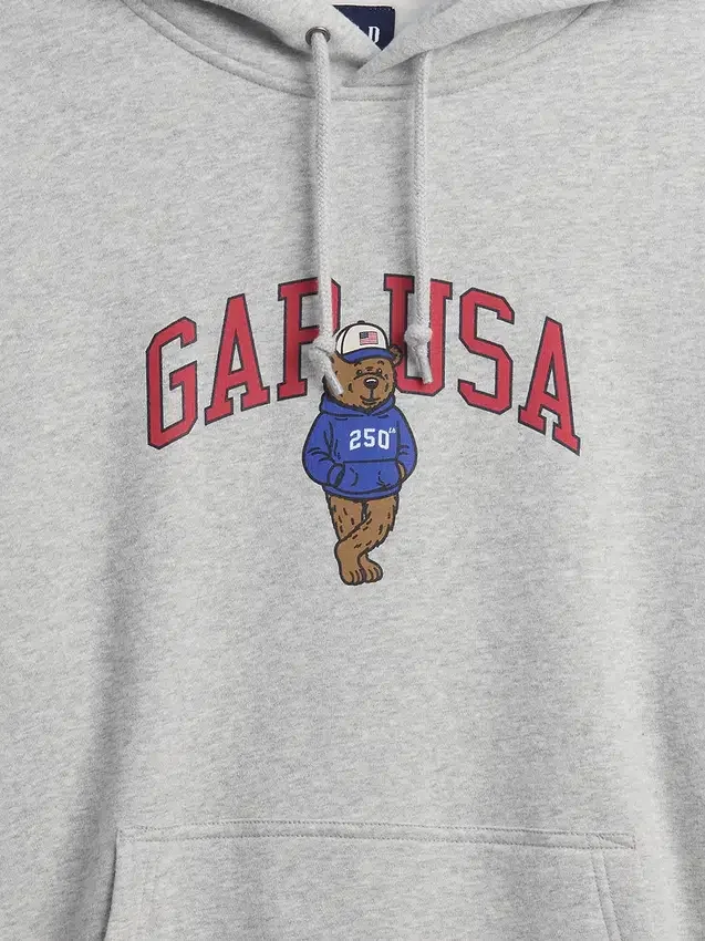 Sweat à capuche oversize Vintagesoft avec logo Americana