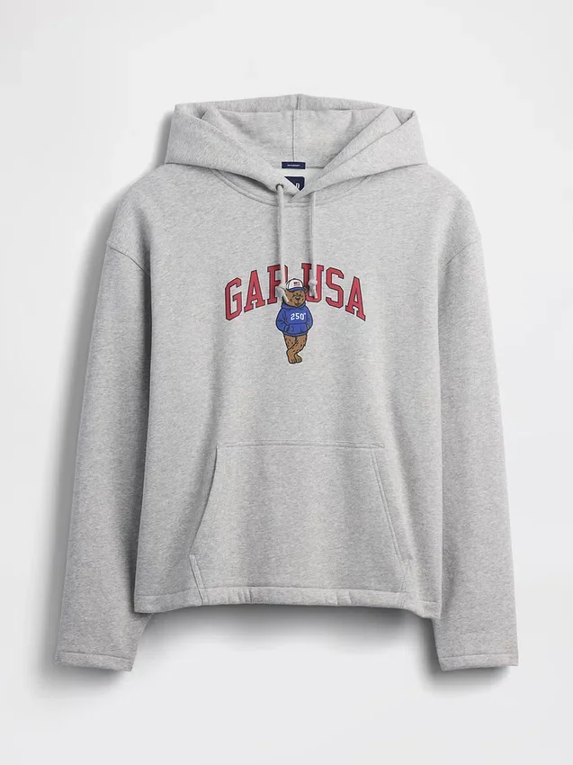 Sweat à capuche oversize Vintagesoft avec logo Americana