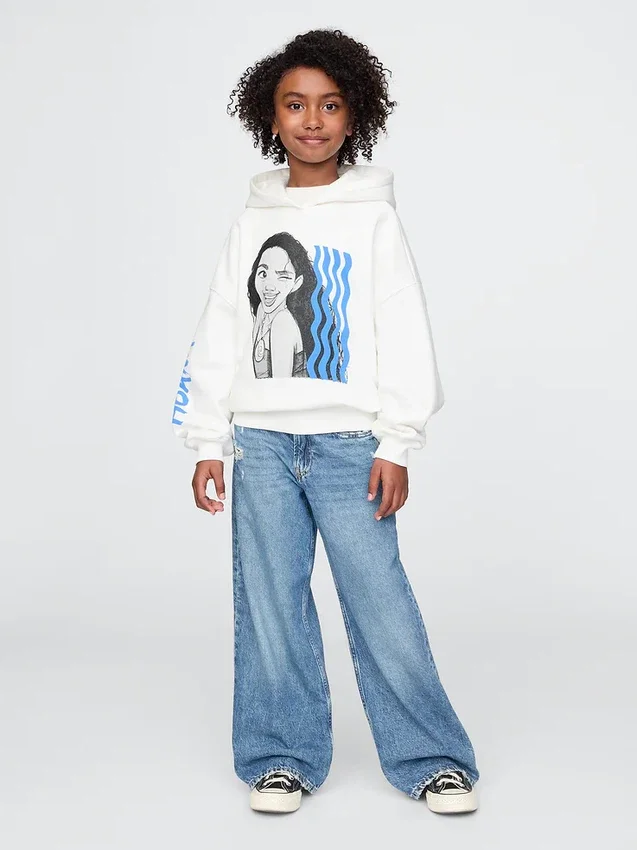Sweat à capuche oversize Vintagesoft GAP × Disney pour enfants
