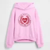 Sweat à capuche oversize Vintagesoft pour enfant avec logo en forme de cœur