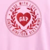 Sweat à capuche oversize Vintagesoft pour enfant avec logo en forme de cœur