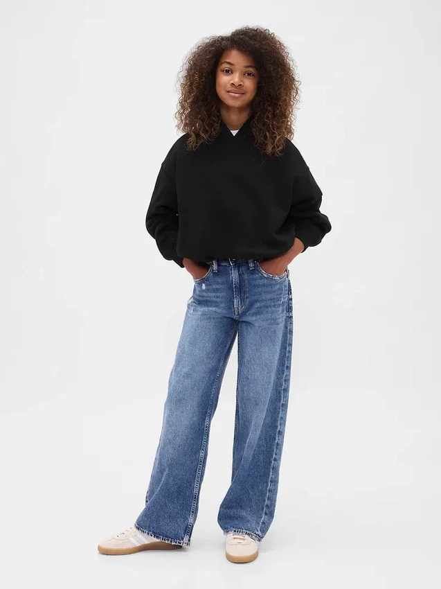 Sweat à capuche oversize Vintagesoft pour enfants