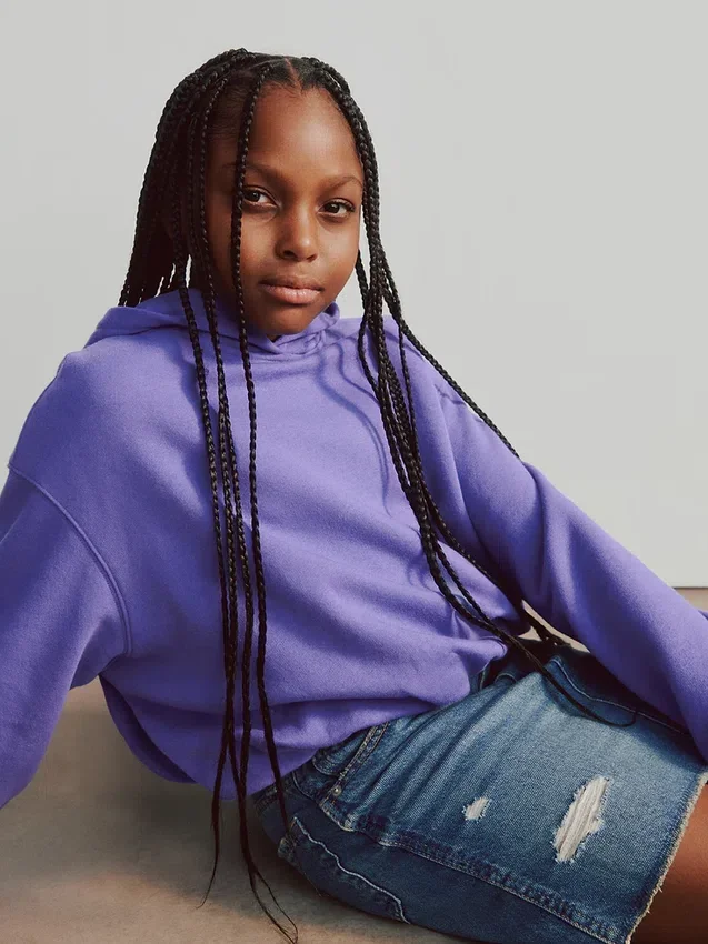 Sweat à capuche oversize Vintagesoft pour enfants