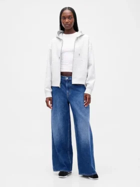 Sweat à capuche oversize zippé GapFit