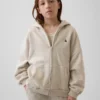 Sweat à capuche oversize zippé Vintagesoft pour enfants