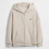 Sweat à capuche oversize zippé Vintagesoft pour enfants