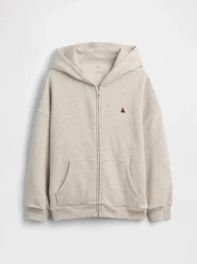 Sweat à capuche oversize zippé Vintagesoft pour enfants