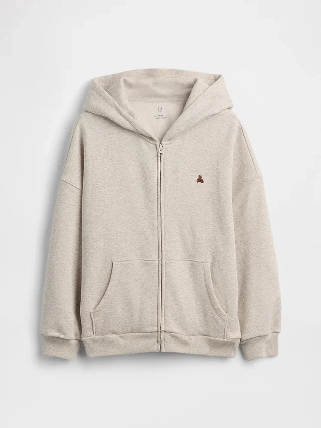 Sweat à capuche oversize zippé Vintagesoft pour enfants