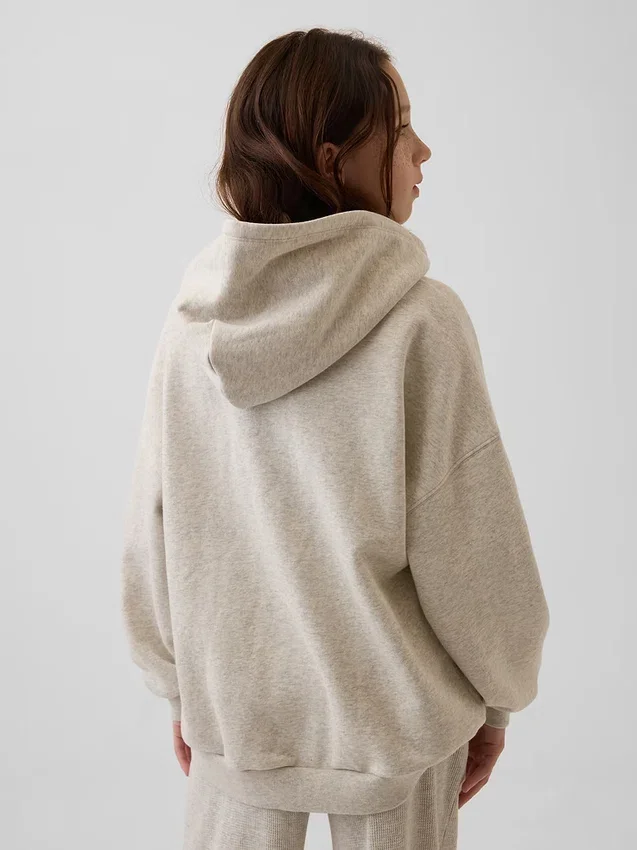 Sweat à capuche oversize zippé Vintagesoft pour enfants