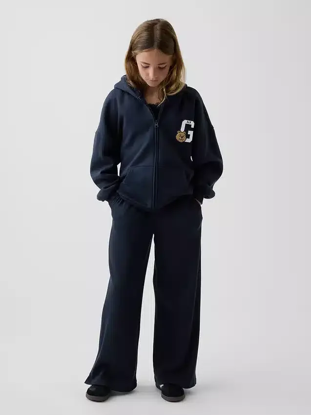 Sweat à capuche oversize zippé Vintagesoft pour enfants