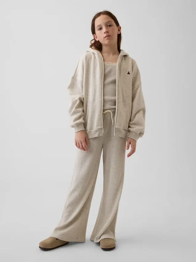 Sweat à capuche oversize zippé Vintagesoft pour enfants