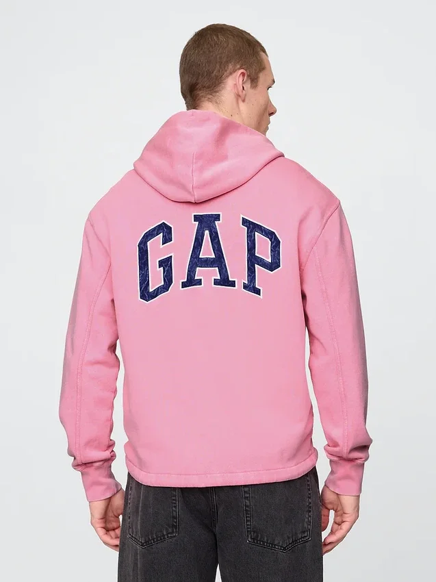 Sweat à capuche épais en molleton français avec logo GAP