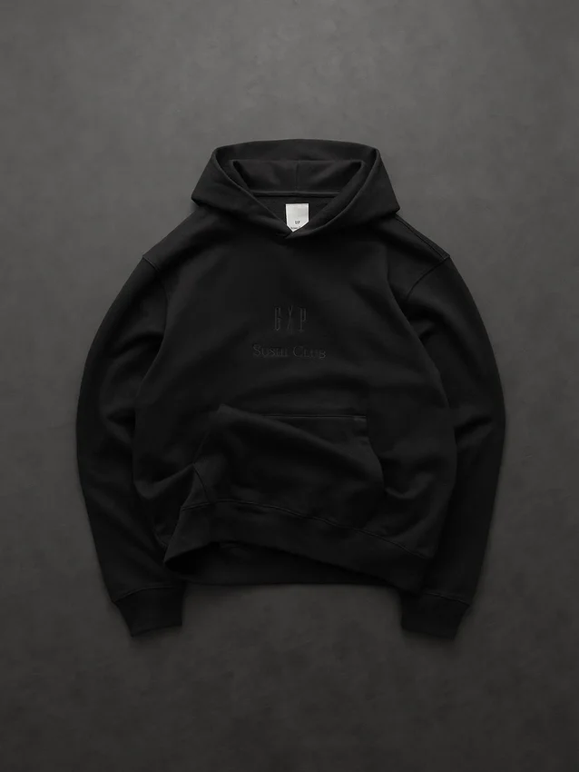 Sweat à capuche épais GAP × Sushi Club avec logo