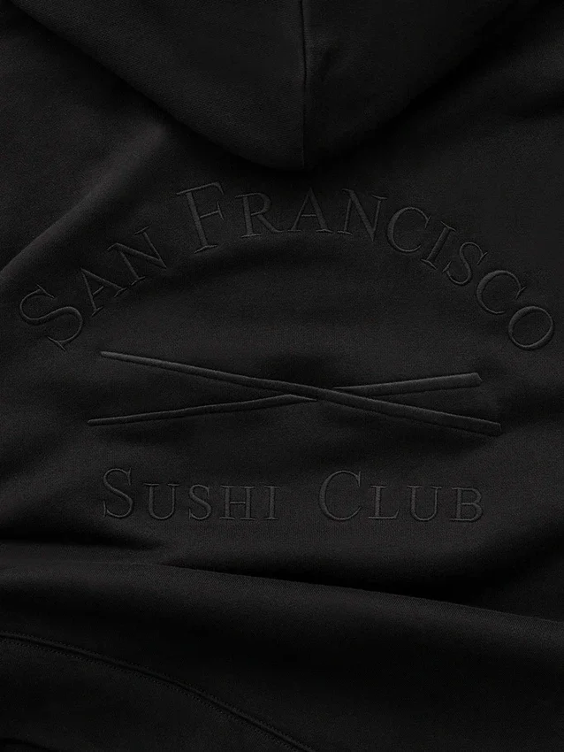Sweat à capuche épais GAP × Sushi Club avec logo