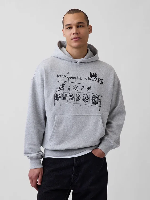 Sweat à capuche épais Jean-Michel Basquiat