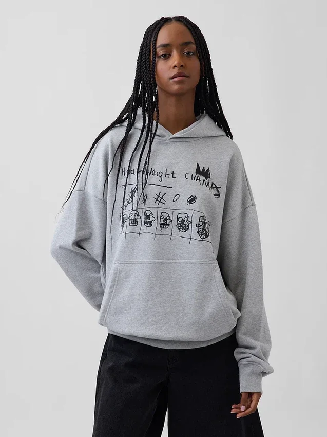 Sweat à capuche épais Jean-Michel Basquiat