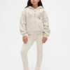 Sweat à capuche pour enfant avec logo graphique et doublure en polaire Sherpa