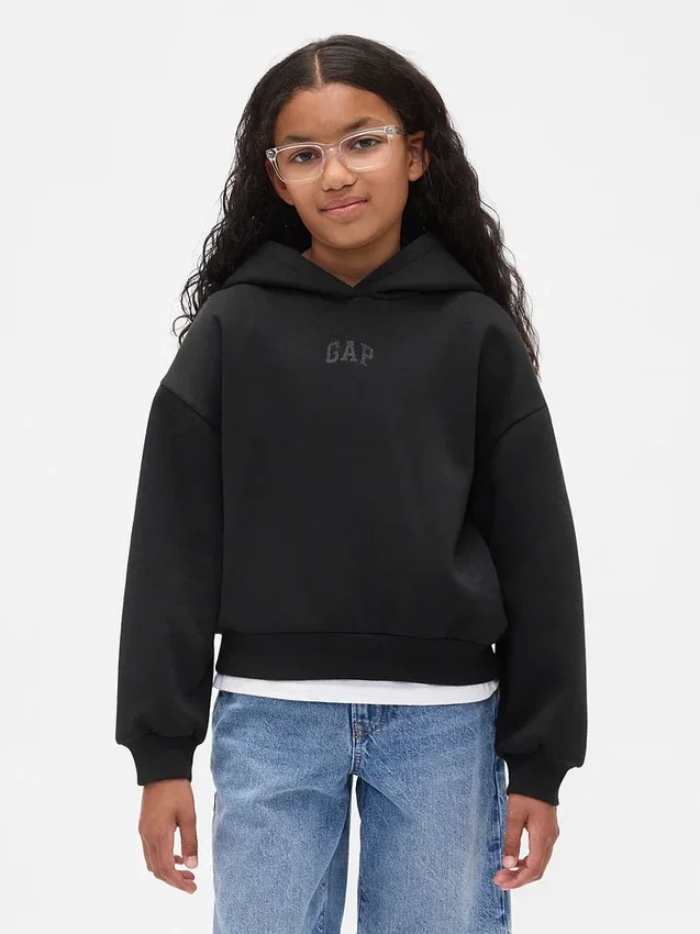 Sweat à capuche pour enfant avec logo Vintagesoft