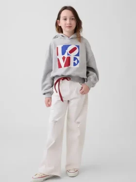 Sweat à capuche « Robert Indiana Love » pour enfant