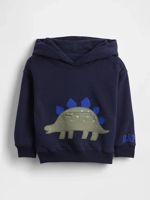Sweat à capuche Vintagesoft avec poche « Dino » pour Bébé & Enfant