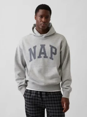 Sweat à capuche Vintagesoft Nap Logo pour adulte