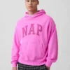 Sweat à capuche Vintagesoft Nap Logo pour adulte