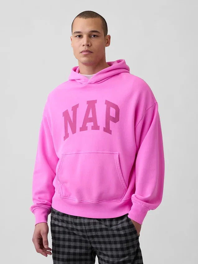 Sweat à capuche Vintagesoft Nap Logo pour adulte