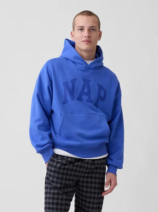 Sweat à capuche Vintagesoft Nap Logo pour adulte