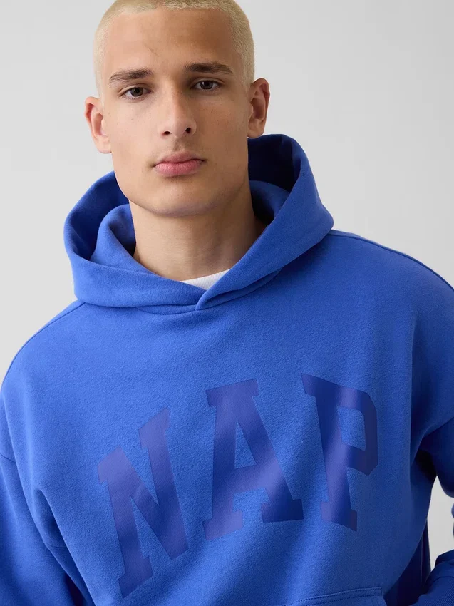 Sweat à capuche Vintagesoft Nap Logo pour adulte