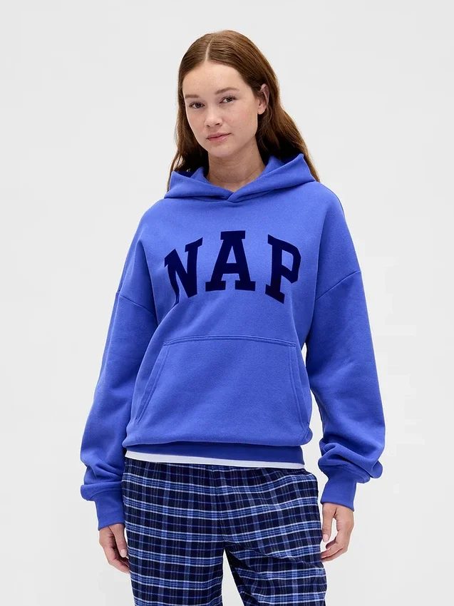 Sweat à capuche Vintagesoft Nap Logo pour adulte