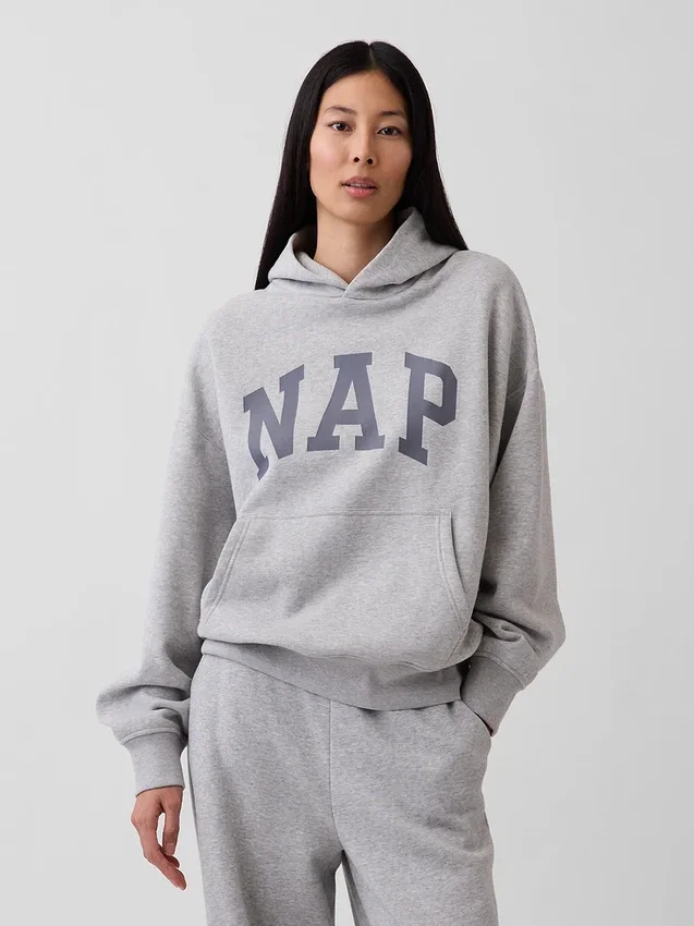 Sweat à capuche Vintagesoft Nap Logo pour adulte