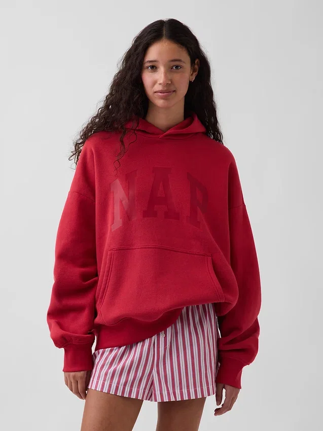 Sweat à capuche Vintagesoft Nap Logo pour adulte