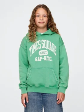 Sweat à capuche Vintagesoft NYC Times Square pour enfants