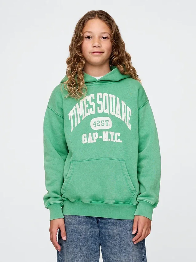 Sweat à capuche Vintagesoft NYC Times Square pour enfants