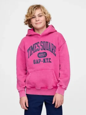Sweat à capuche Vintagesoft NYC Times Square pour enfants