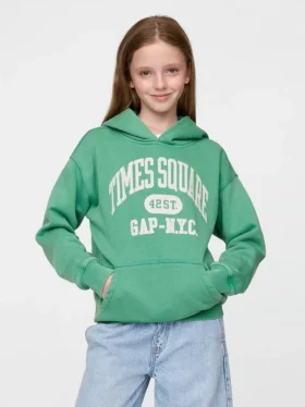 Sweat à capuche Vintagesoft NYC Times Square pour enfants