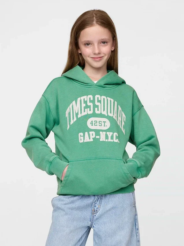 Sweat à capuche Vintagesoft NYC Times Square pour enfants