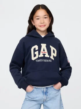 Sweat à capuche Vintagesoft NYC Times Square pour enfants