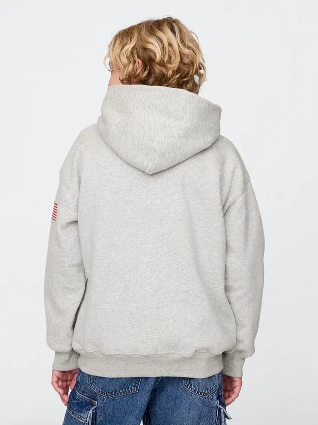 Sweat à capuche Vintagesoft NYC Times Square pour enfants