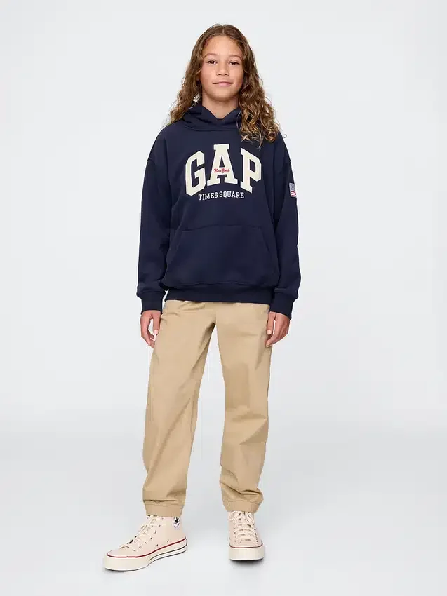Sweat à capuche Vintagesoft NYC Times Square pour enfants