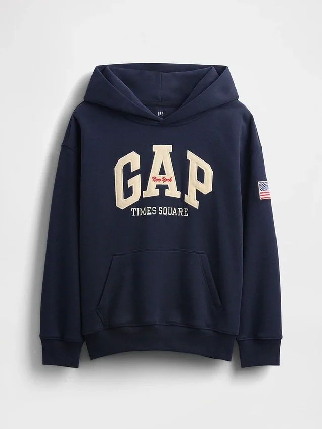 Sweat à capuche Vintagesoft NYC Times Square pour enfants