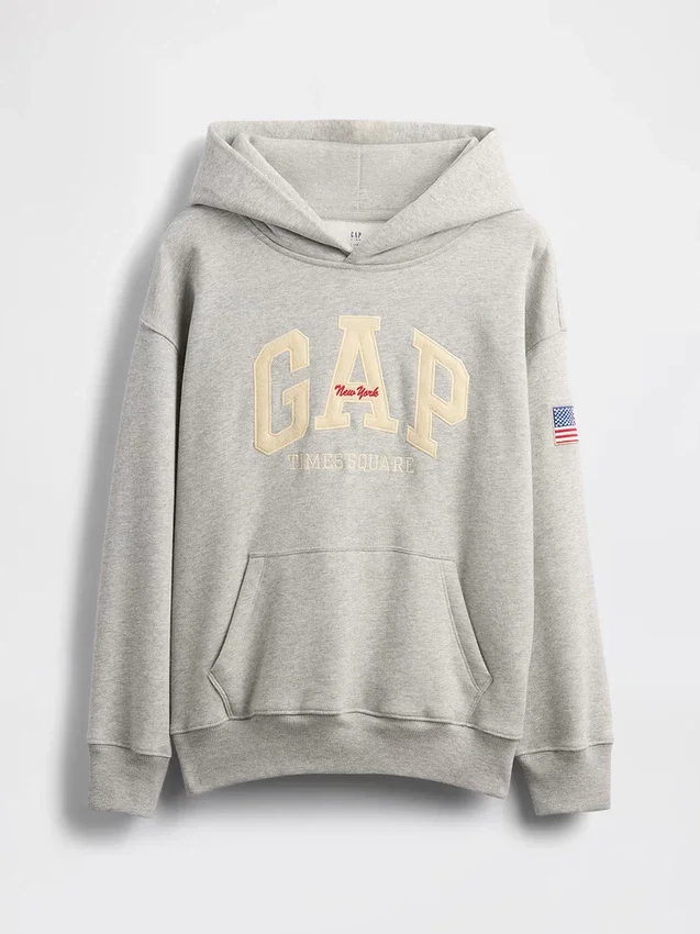Sweat à capuche Vintagesoft NYC Times Square pour enfants