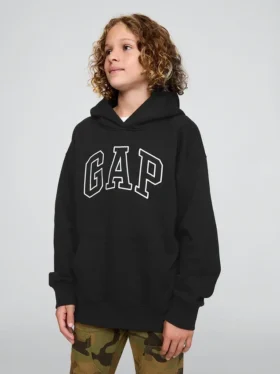 Sweat à capuche Vintagesoft pour enfants avec logo