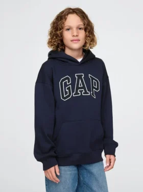 Sweat à capuche Vintagesoft pour enfants avec logo