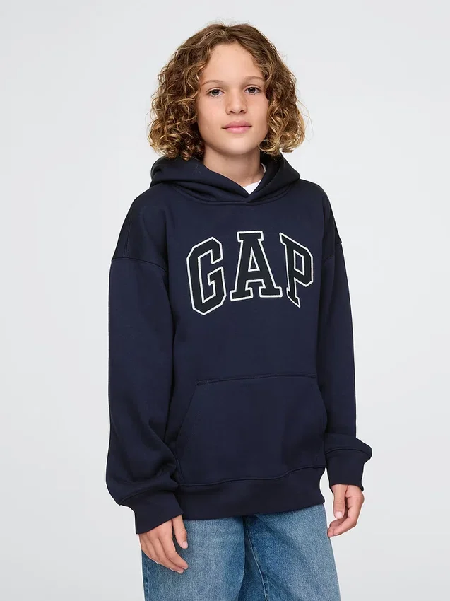Sweat à capuche Vintagesoft pour enfants avec logo
